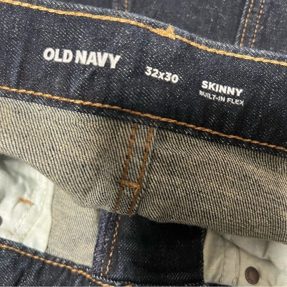 Old Navy Men’s 32x30 Stretch Skinny Built In Flex Rinse Wash Jeans NWOT Casual - Picture 6 of 9